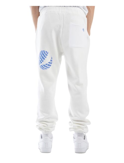 nANA jUDY Men's Pepsi Neon Logo-Print Fleece Track Pants