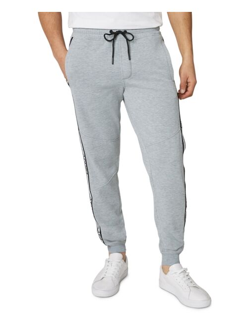 DKNY Men's Tanner Regular-Fit Stretch Logo-Taped Jogger Pants