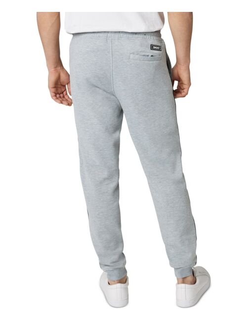 DKNY Men's Tanner Regular-Fit Stretch Logo-Taped Jogger Pants