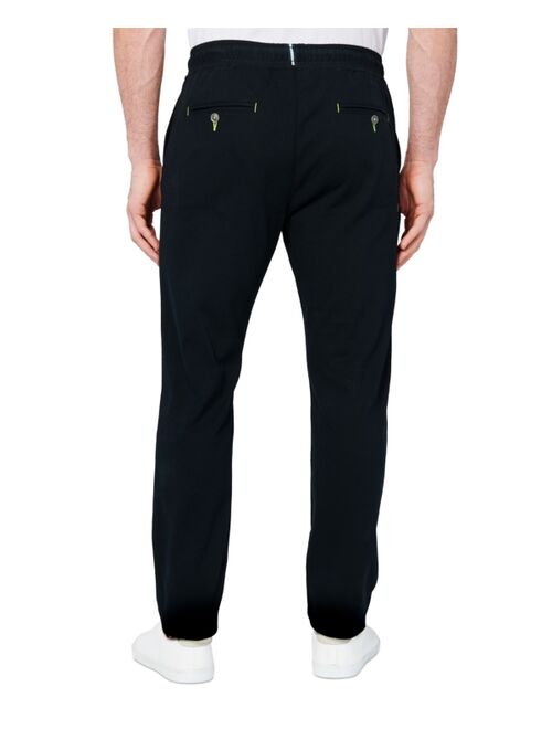 Society of Threads Men's Black Drawstring Pants