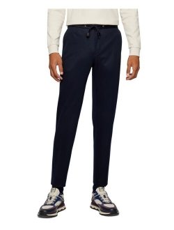 BOSS Men's Slim-Fit Melange Trousers