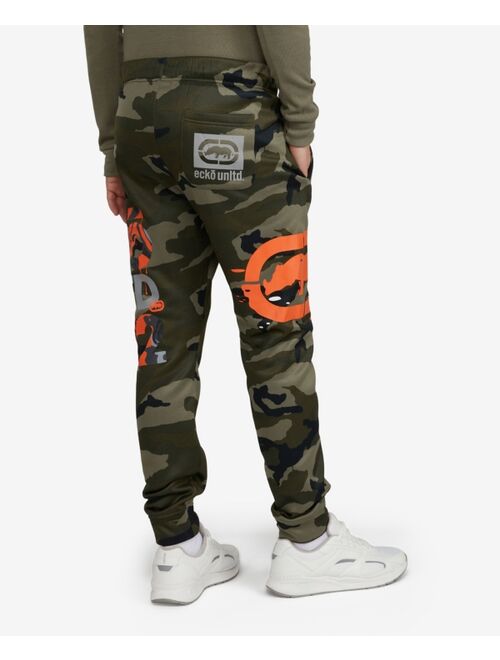 Ecko Unltd Men's Artwork Warfare Fleece Joggers