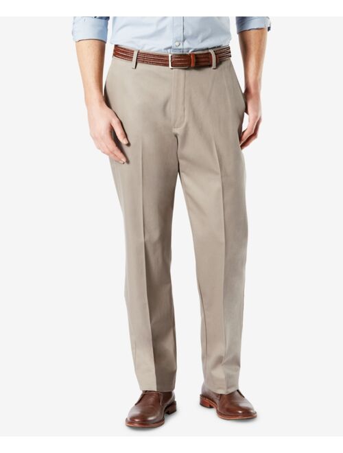 Dockers Men's Signature Lux Cotton Classic Fit Creased Stretch Khaki Pants