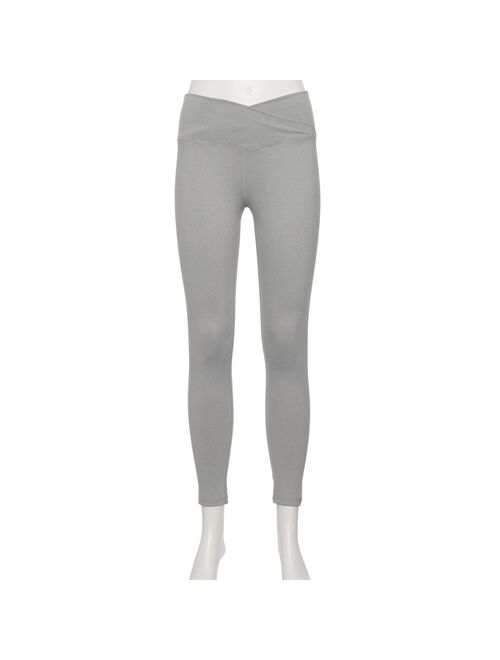 Juniors' SO® Sporty 7/8 Leggings with Crossover Waistband