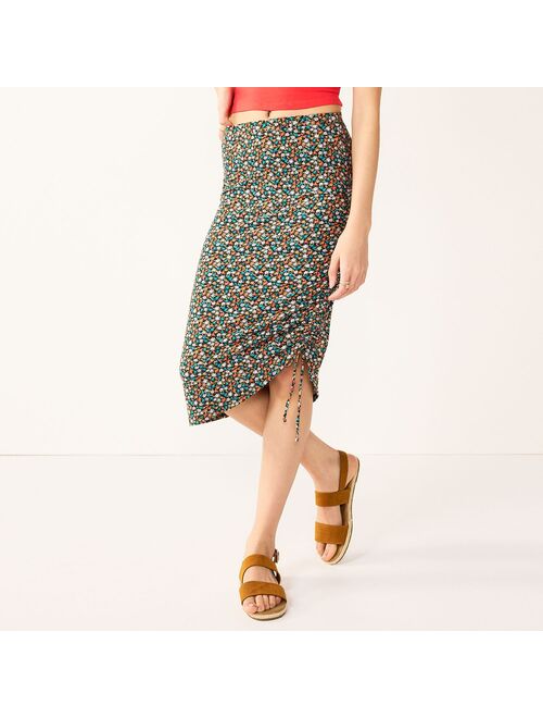 Juniors' SO® Cinched Midi Skirt