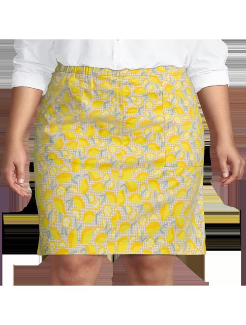 Plus Size Lands' End Pull On Chino Skort