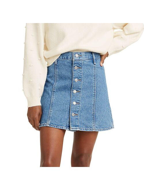 Women's Levi's® A-Line Button Front Mini Skirt