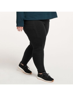 Plus Size FLX High-Waisted Pocket Moto Leggings