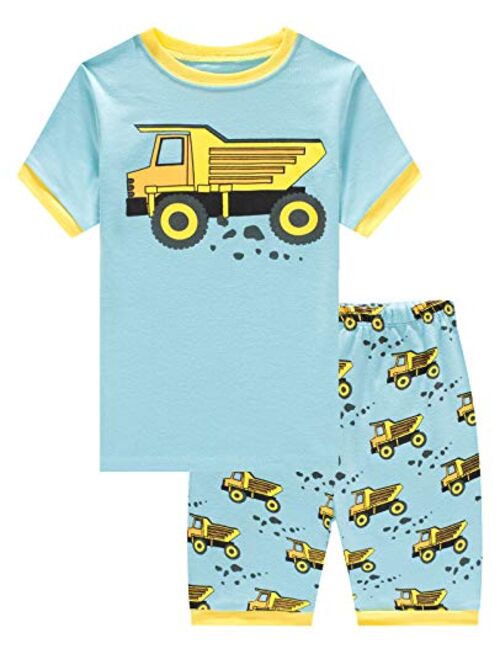 Little Pajamas Boys Pajamas 100% Cotton Lion Short Kids Snug Fit Pjs Summer Toddler Sleepwear