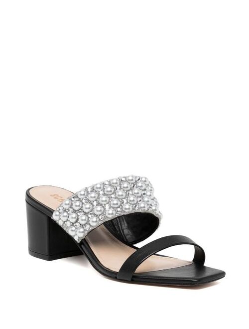 Schutz crystal pearl-embellished sandals