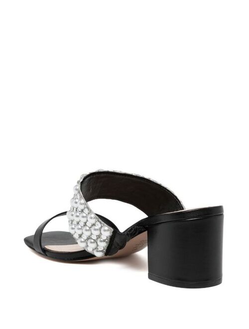 Schutz crystal pearl-embellished sandals