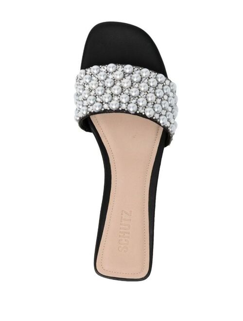 Schutz pearl-embellished sandals