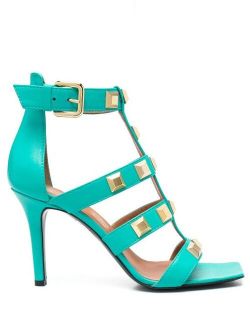 Via Roma 15 studded 95mm sandals