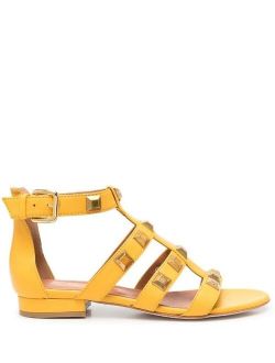 Via Roma 15 studded 25mm open-toe sandals