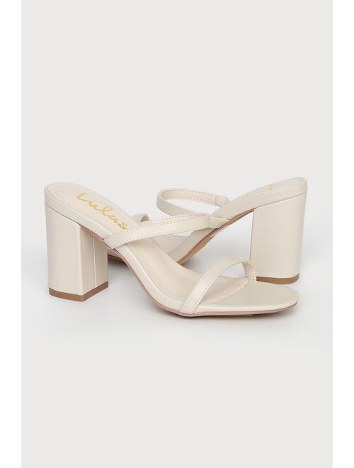 Lulus Ariellie Light Nude High Heel Sandals