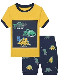 Little Pajamas Boys Pajamas Dinosaur Space Short Toddler Clothes Kids Pjs Sleepwear Summer Shorts