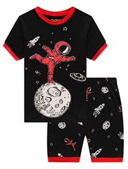 Little Pajamas Boys Pajamas Dinosaur Space Short Toddler Clothes Kids Pjs Sleepwear Summer Shorts