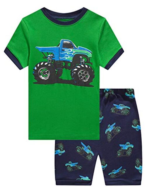 Little Pajamas Boys Pajamas Dinosaur Space Short Toddler Clothes Kids Pjs Sleepwear Summer Shorts