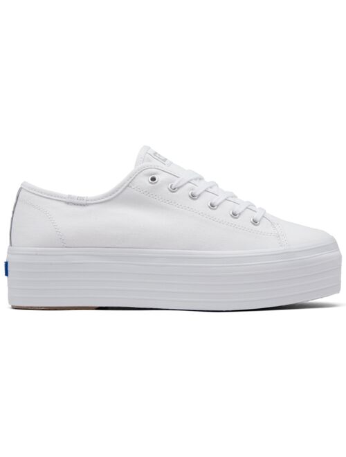 Keds Women's Triple Up Canvas Platform Casual Sneakers from Finish Line