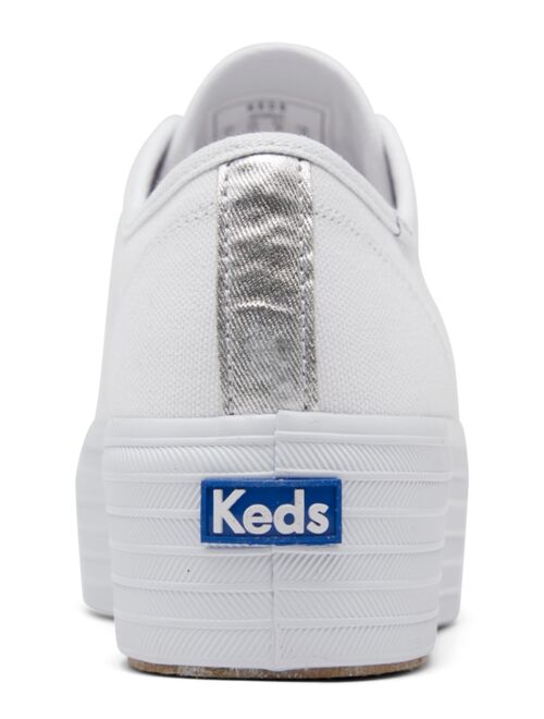 Keds Women's Triple Up Canvas Platform Casual Sneakers from Finish Line