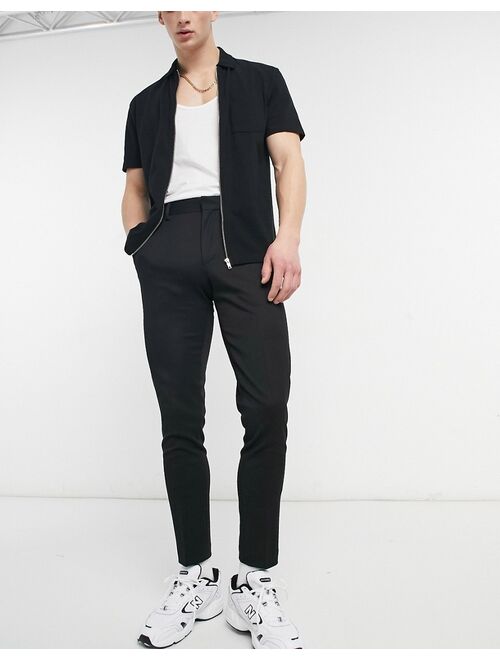 ASOS DESIGN super skinny smart pants in black