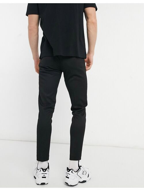 ASOS DESIGN super skinny smart pants in black