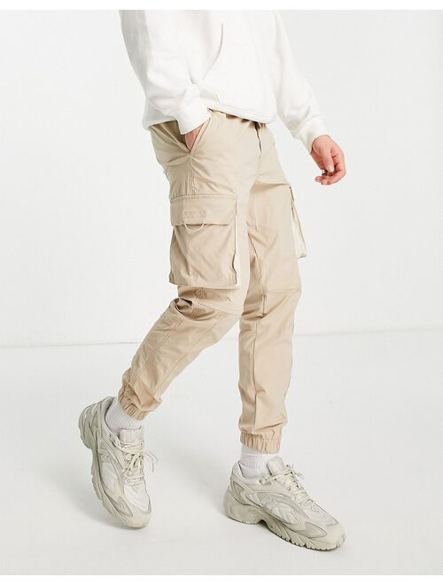 Jack & Jones Intelligence technical cargo pants in beige