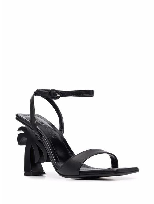 Palm Angels sculpted-heel open-toe sandals