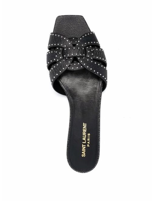 Yves Saint Laurent Saint Laurent tribute studded flat sandals