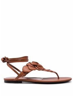 Garavani floral applique leather sandals