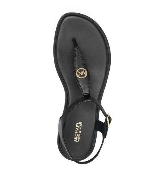 Michael Michael Kors logo plaque T-bar sandals