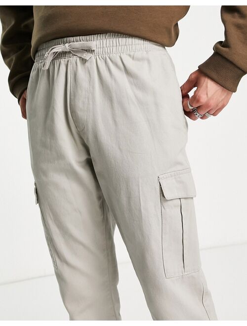 Brave Soul cargo pants in stone