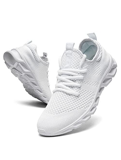 Tvtaop Mens Tennis Shoes Athletic Running Shoes Lightweight Sneakers Non Slip Walking Gym Shoes