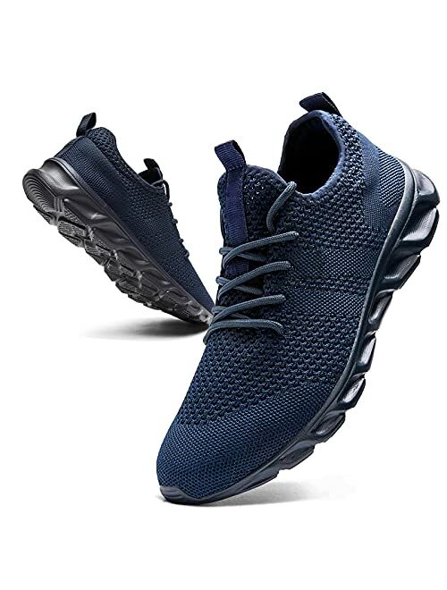 Tvtaop Mens Tennis Shoes Athletic Running Shoes Lightweight Sneakers Non Slip Walking Gym Shoes