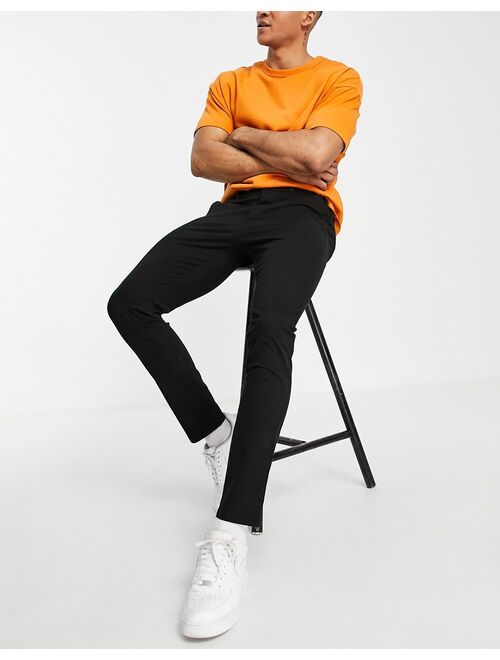 ASOS DESIGN skinny chinos in black