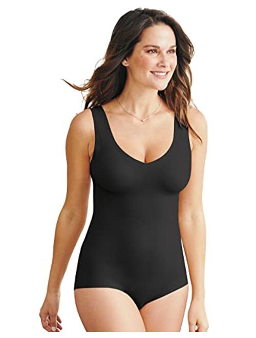 Bali Women's Shapewear, Easylite Light Control Smoothing Bodysuit, One-Piece Shaping Bodysuit, Light Control Bodysuit Shaper