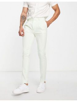 skinny smart pants in mint