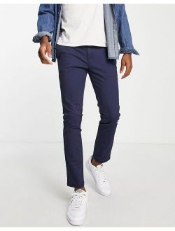 skinny chino pants in navy