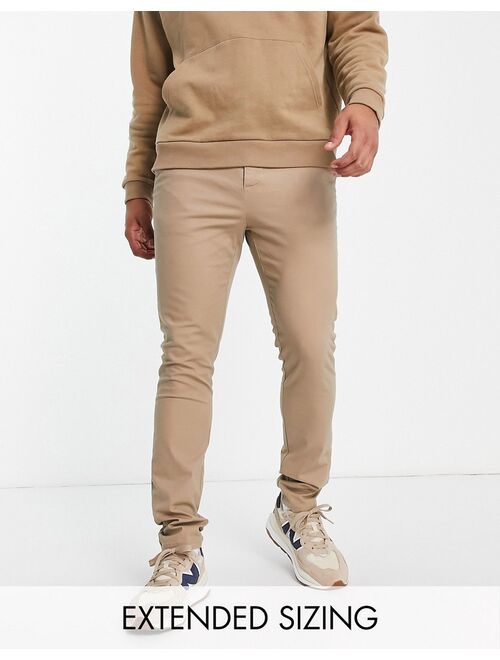 ASOS DESIGN skinny chinos in stone