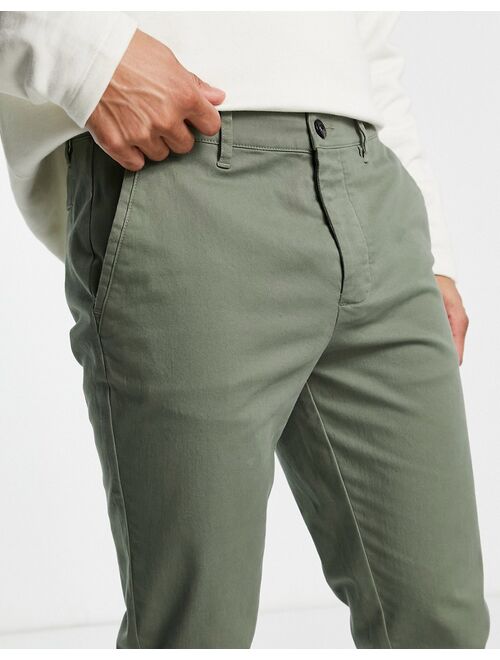 ASOS DESIGN slim chinos in khaki