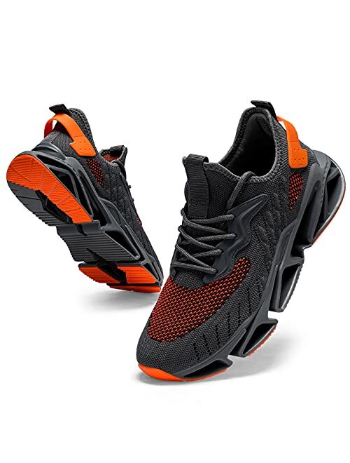 Binshun Mens Walking Running Tennis Athletic Shoes Blade Fashion Sneakers