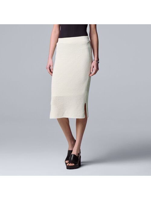 Women's Simply Vera Vera Wang Crochet Skirt