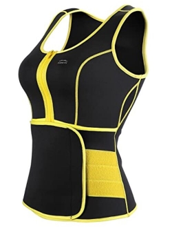 ALONG FIT Waist Trainer Vest for Women Plus Size Sweat Sauna Vest Neoprene Body Shaper