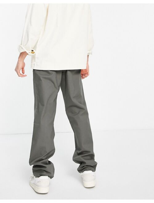 ASOS DESIGN relaxed chinos in khaki