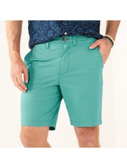 9-Inch Flexwear Flat-Front Shorts