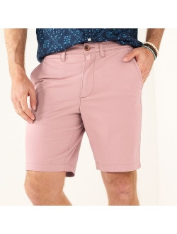 9-Inch Flexwear Flat-Front Shorts