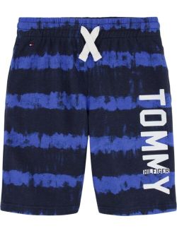 Big Boys Tie Dye Stripe Knit Shorts