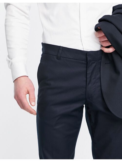 New Look skinny suit pants in navy