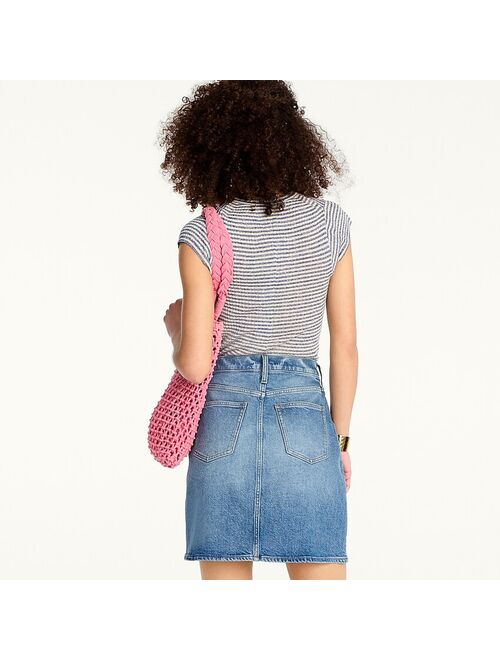 J.Crew Denim mini skirt in light sky wash