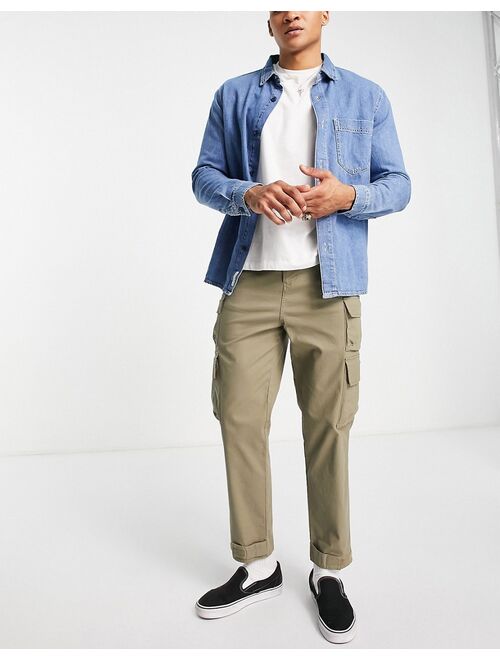 ASOS DESIGN skater cargo pants in light khaki